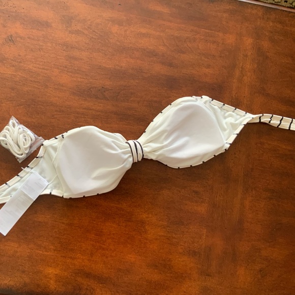 Billabong Flora Beat Striped Bandeau Bikini Top - Picture 13 of 14